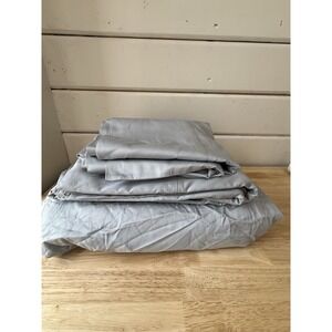 Boll & Branch Signature Hemmed Cal King Set + King PC- Shore  100% O Cotton